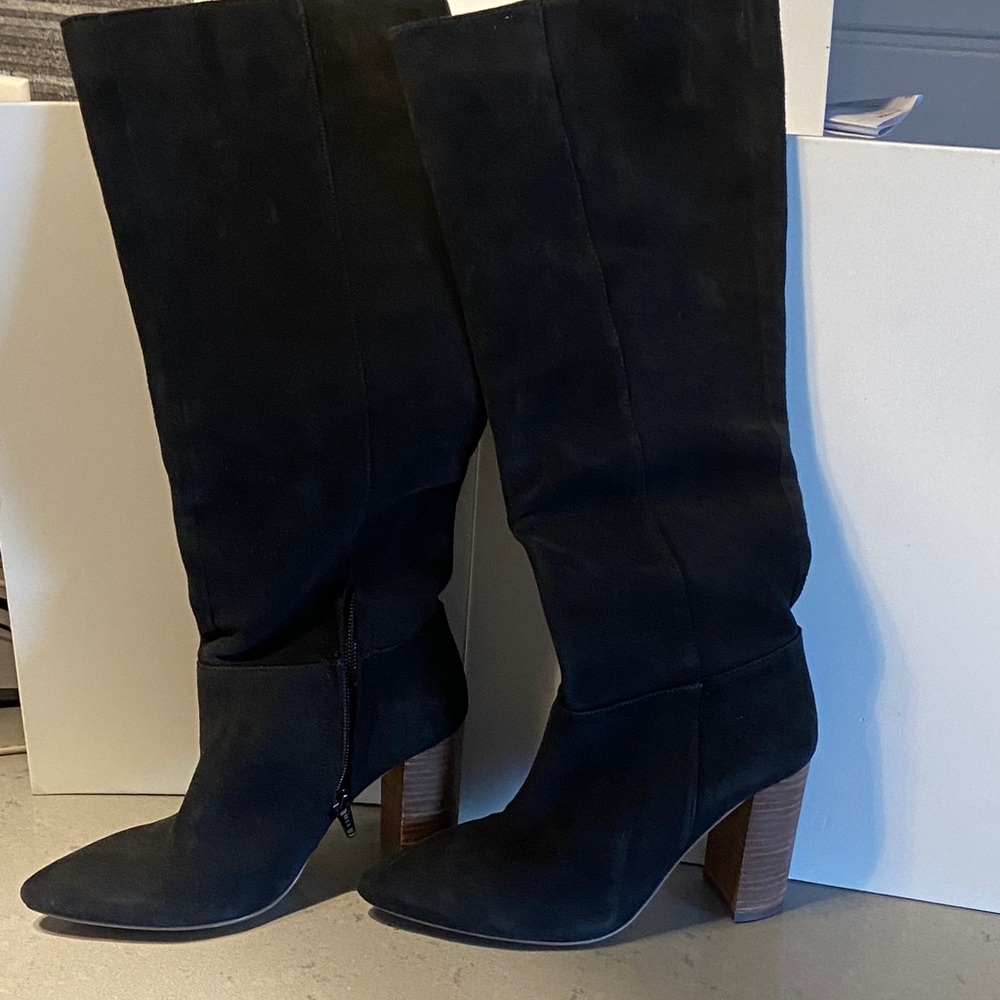 Steve Madden Black Heeled Boots